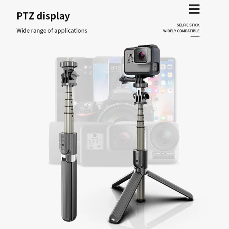 Selfie stick Bluetooth cu telecomanda Techsuit L03, 83cm