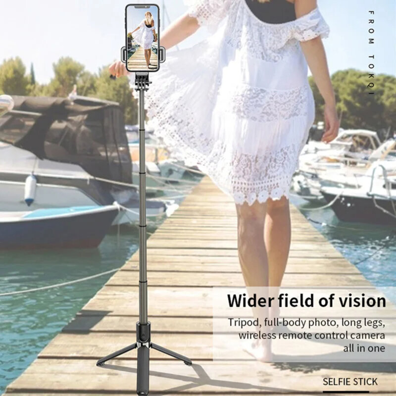 Selfie stick Bluetooth cu telecomanda Techsuit L03, 83cm