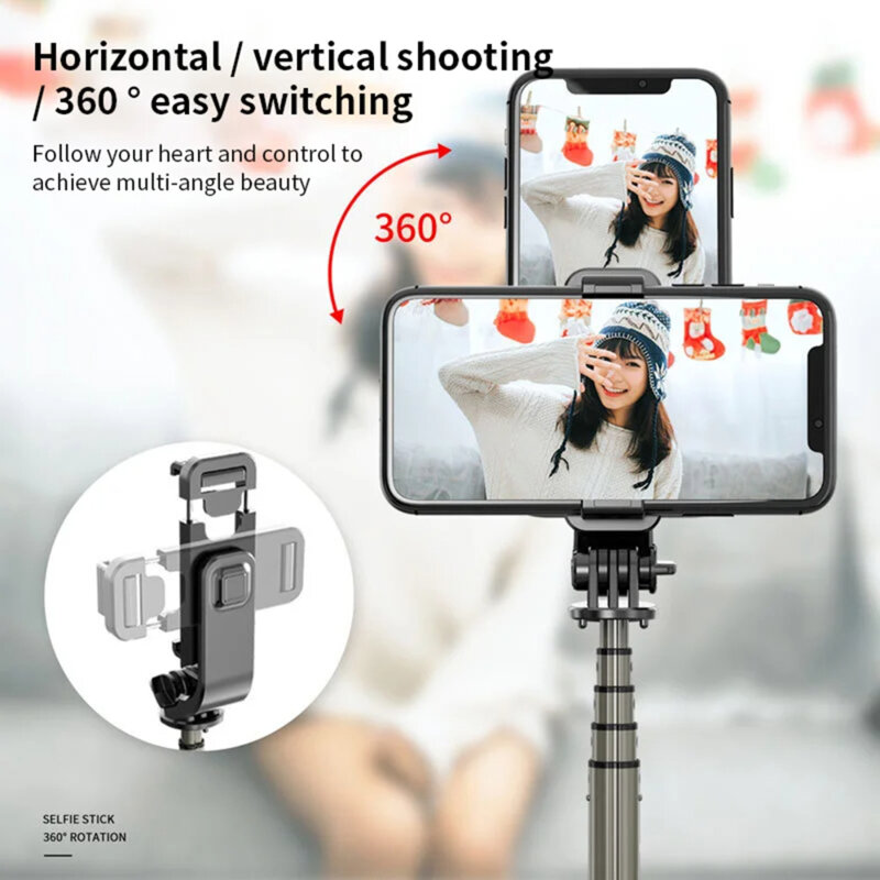 Selfie stick Bluetooth cu telecomanda Techsuit L03, 83cm