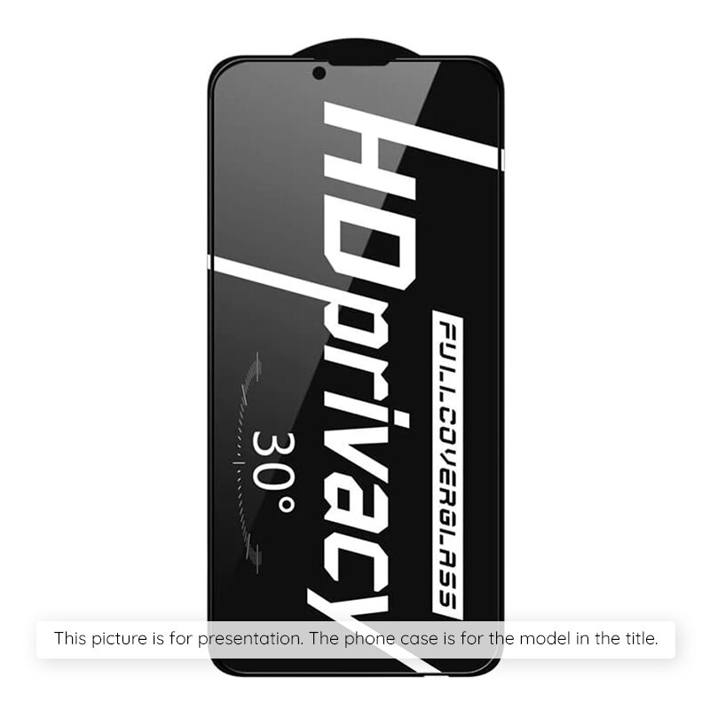 Folie sticla iPhone 15 Plus Lito HD Privacy, negru