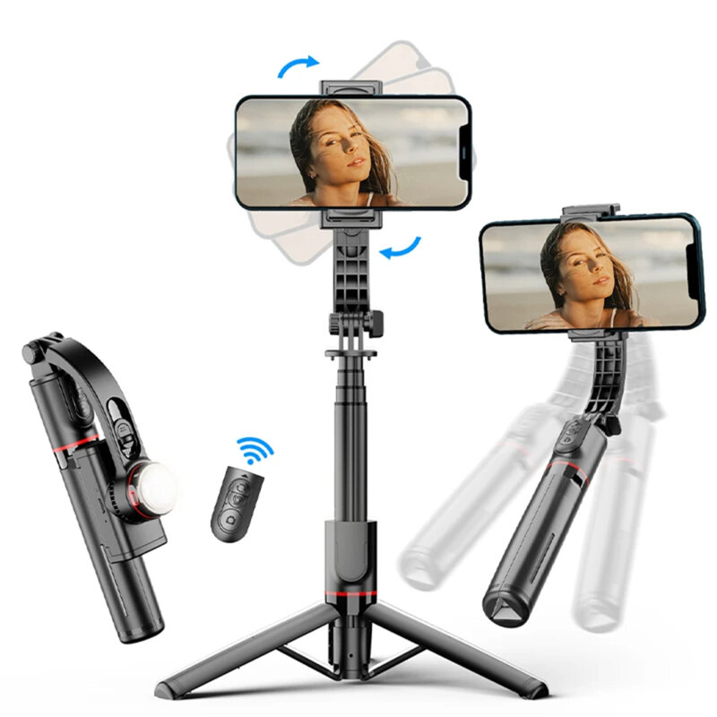Selfie stick Bluetooth cu telecomanda Techsuit L19s, 70cm