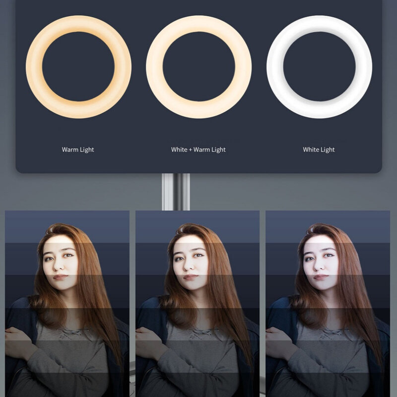 Selfie stick tripod, ring light, telecomanda Techsuit Q05s, 170cm