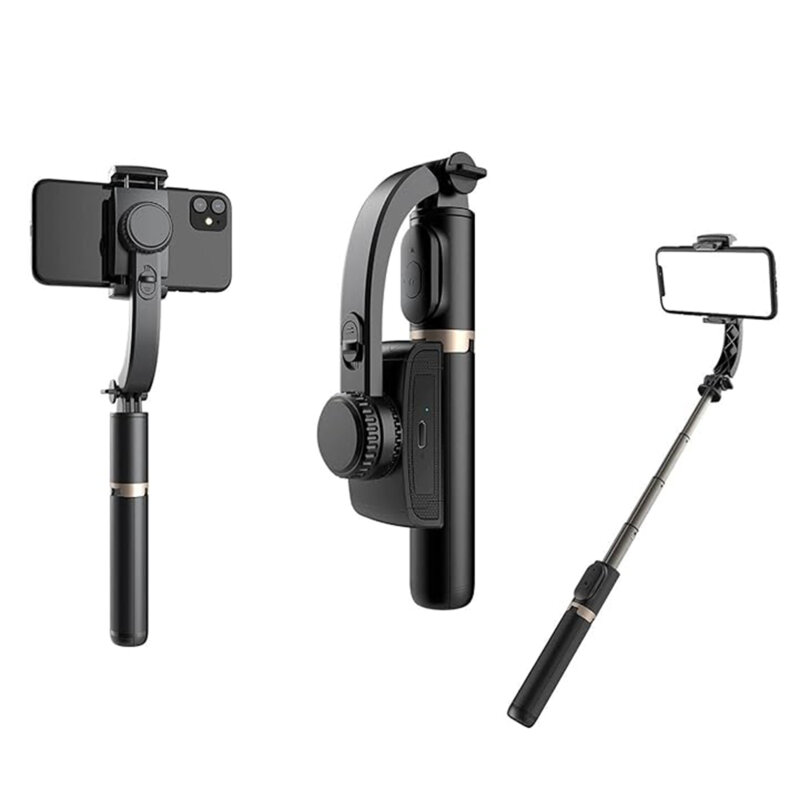 Selfie stick cu trepied si telecomanda Techsuit Q08, 75cm