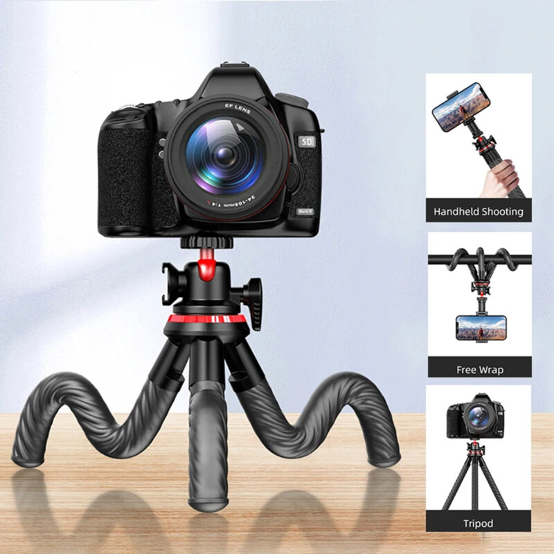 Selfie stick cu trepied flexibil Techsuit C02, 43cm