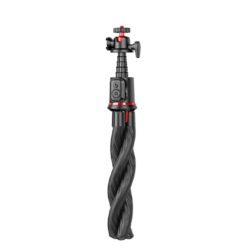 Selfie stick cu trepied flexibil, telecomanda Techsuit C03, 64cm