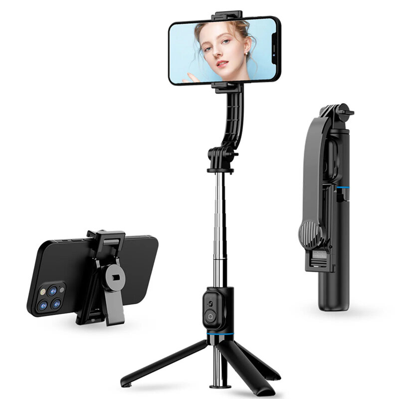 Selfie stick Bluetooth cu trepied Techsuit C01, 106cm