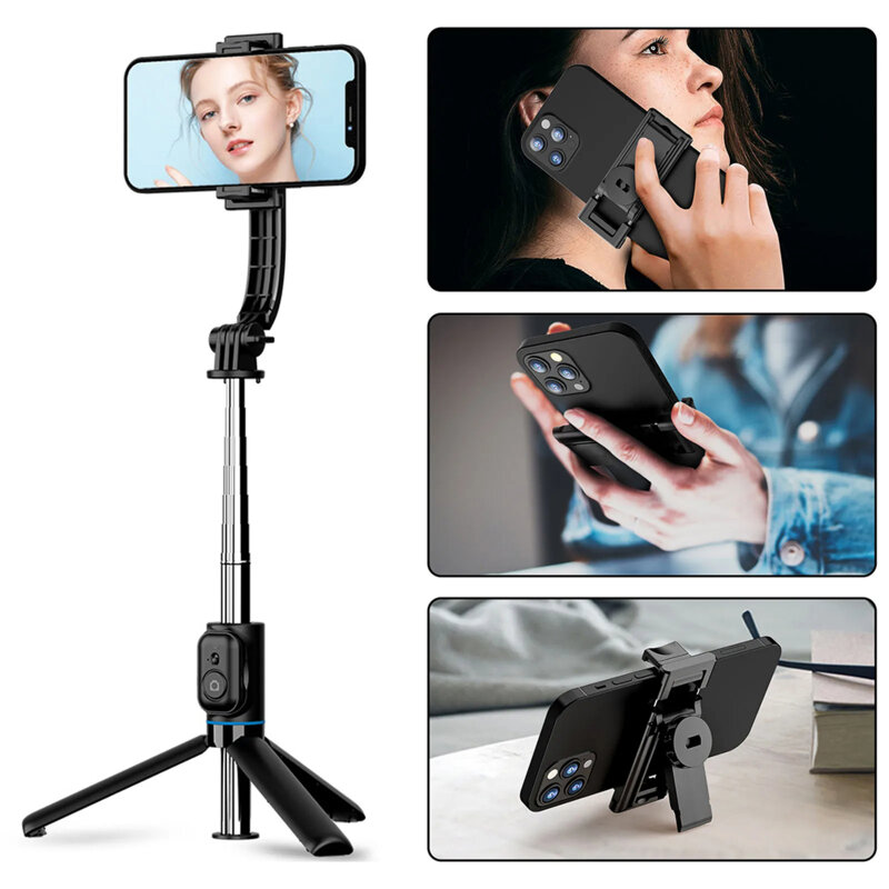 Selfie stick Bluetooth cu trepied Techsuit C01, 106cm