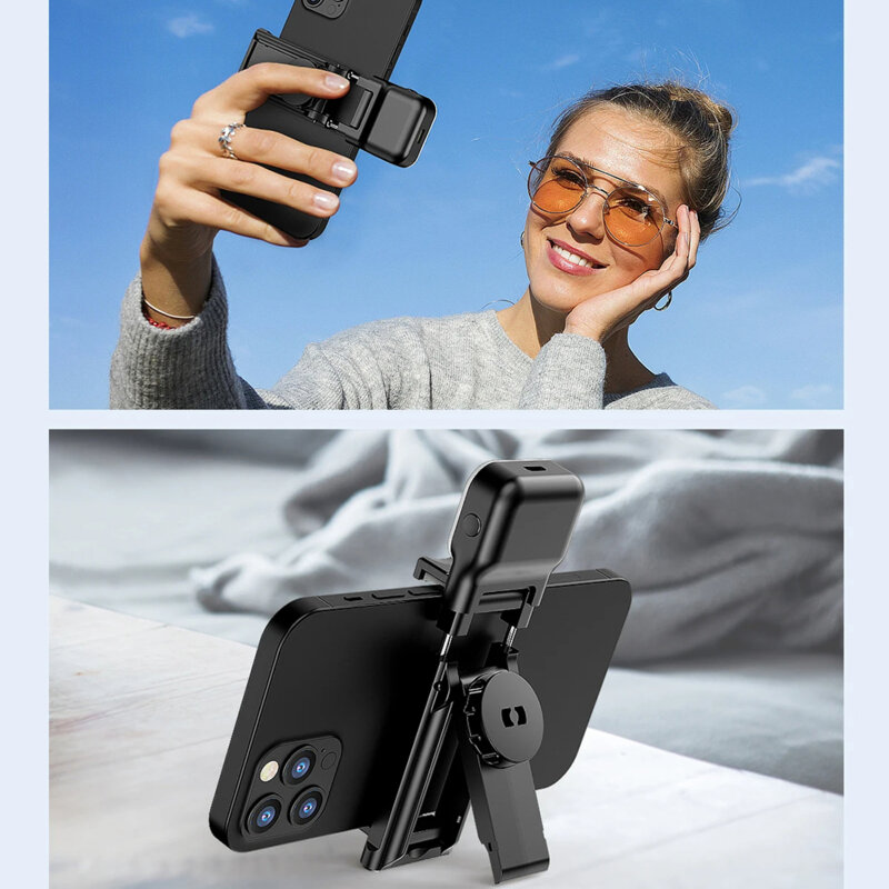Selfie stick Bluetooth cu trepied si LED Techsuit C01s, 107cm