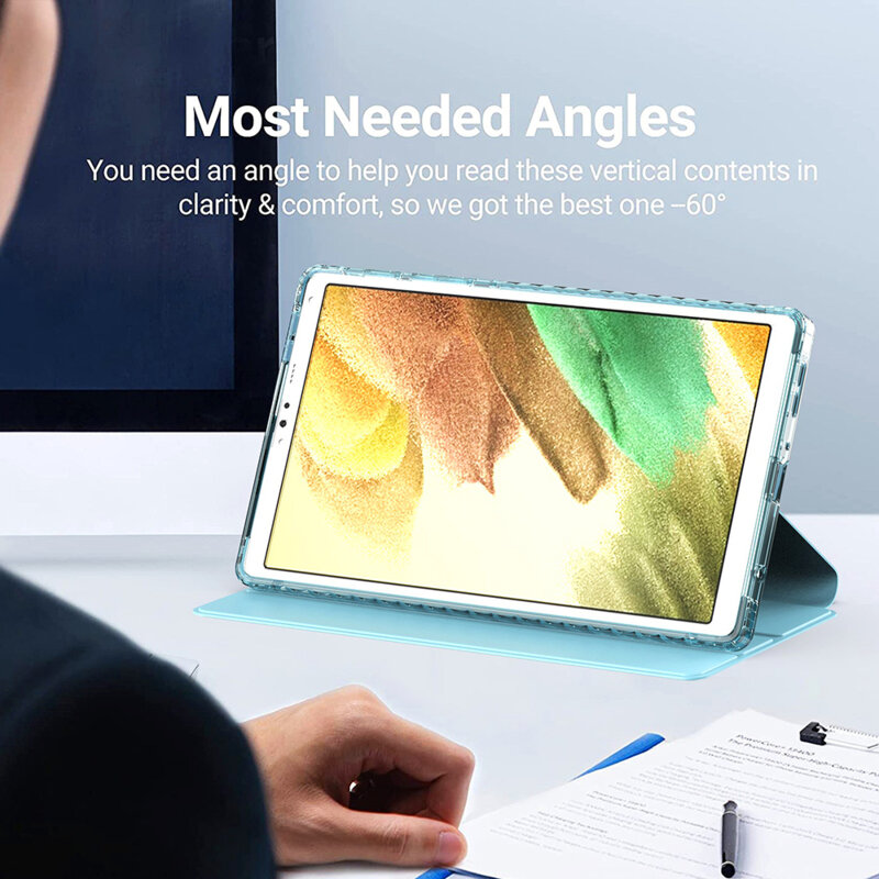 Husa Samsung Galaxy Tab A7 Lite Techsuit Crystal Vision, bleu