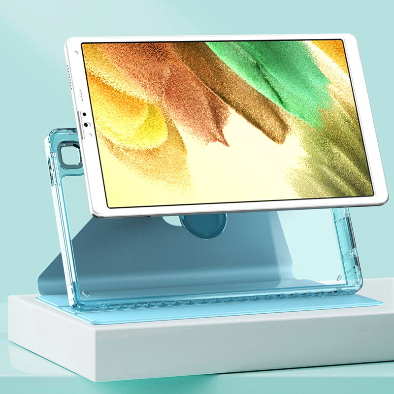 Husa Samsung Galaxy Tab A7 Lite Techsuit Crystal Vision, bleu