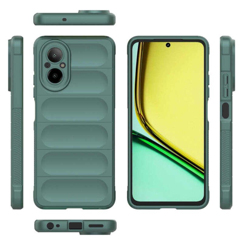 Husa Realme C67 4G Techsuit Magic Shield, verde