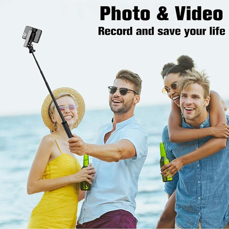 Selfie Stick Bluetooth cu telecomanda si trepied Techsuit K22
