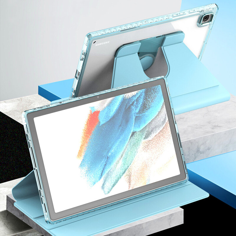 Husa Samsung Galaxy Tab A8 10.5 (2021) Techsuit Crystal Vision, negru