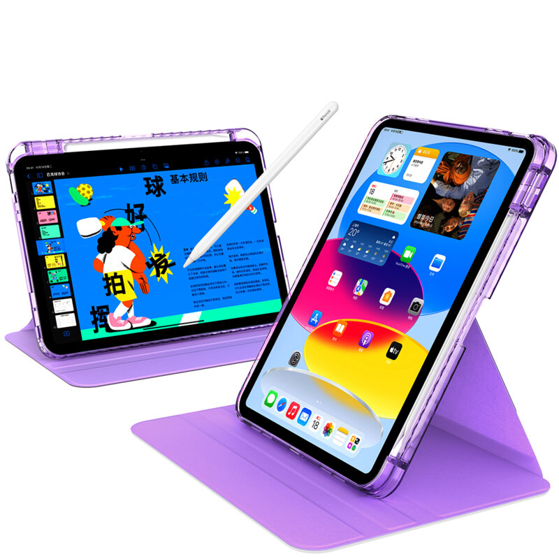 Husa iPad 10 (2022) 10.9 Techsuit Crystal Vision, mov