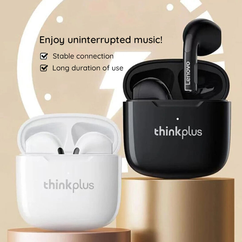 Casti half-in-ear TWS Bluetooth Lenovo ThinkPlus LP1, alb