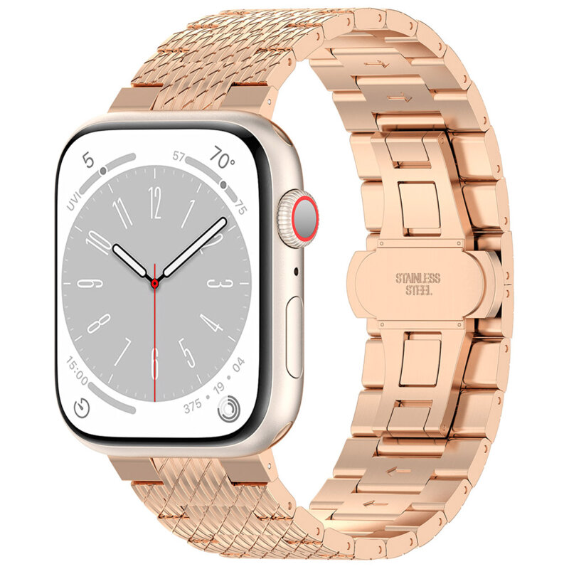 Curea premium Apple Watch 1 38mm Techsuit, roz, W052