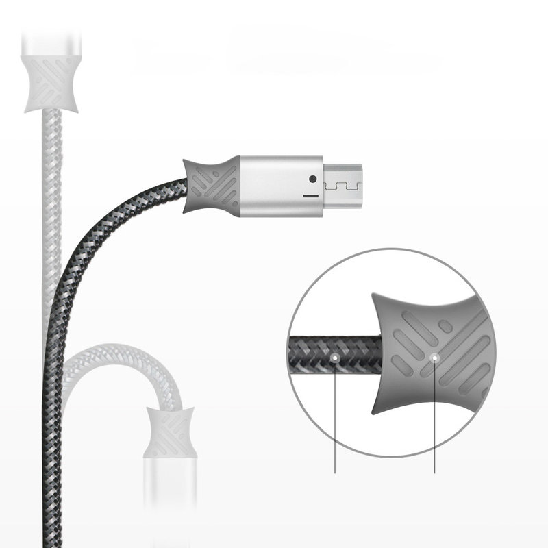 Cablu de date Micro-USB Ringke Smart - Gri