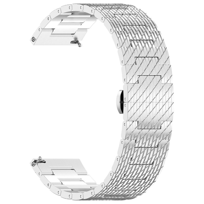 Curea premium Withings Steel HR 40mm Techsuit, argintiu, W052