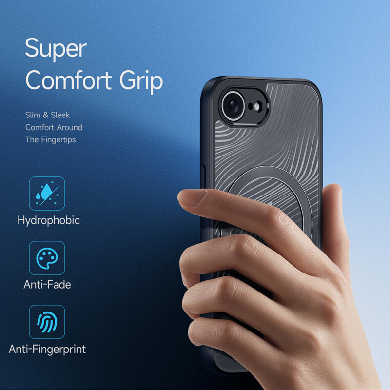 Husa iPhone 16e Dux Ducis Aimo MagSafe, negru