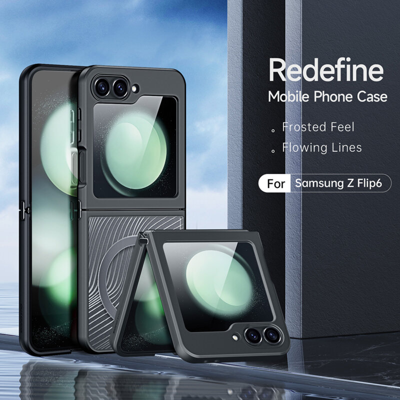 Husa Samsung Galaxy Z Flip6 Dux Ducis Aimo MagSafe, negru
