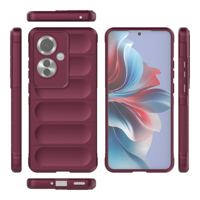 Husa Oppo Reno11 F Techsuit Magic Shield, bordo