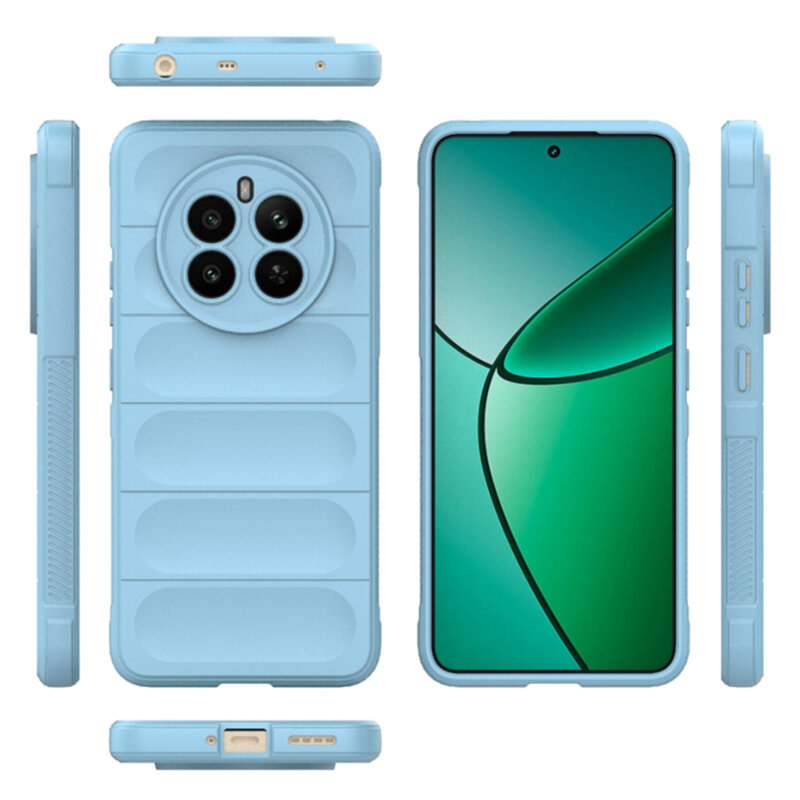 Husa Realme 12+ Techsuit Magic Shield, bleu