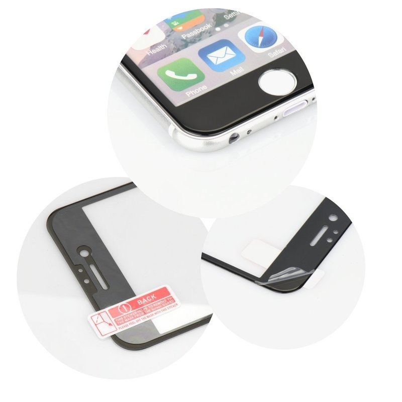 Folie Protectie Apple iPhone 6, 6s 3D Full Glue - Negru