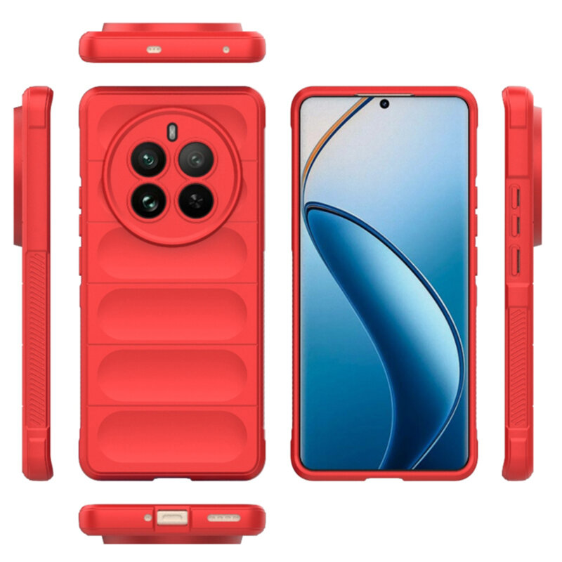 Husa Realme 12 Pro+ Techsuit Magic Shield, rosu