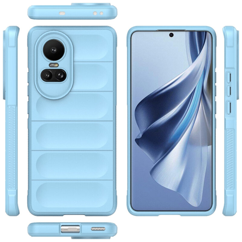 Husa Oppo Reno10 Techsuit Magic Shield, bleu