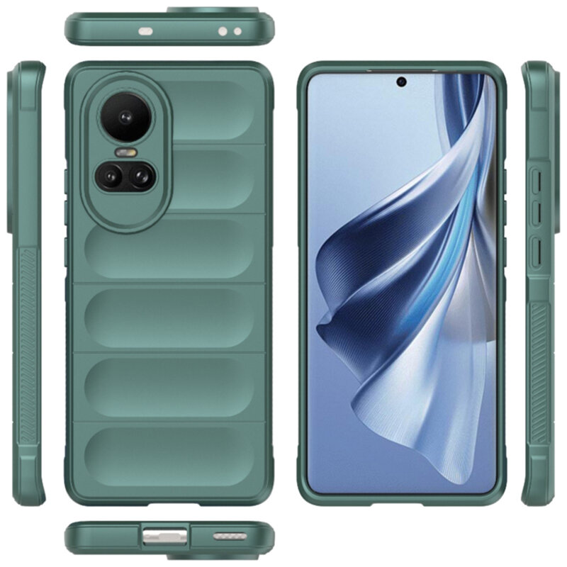 Husa Oppo Reno10 Techsuit Magic Shield, verde