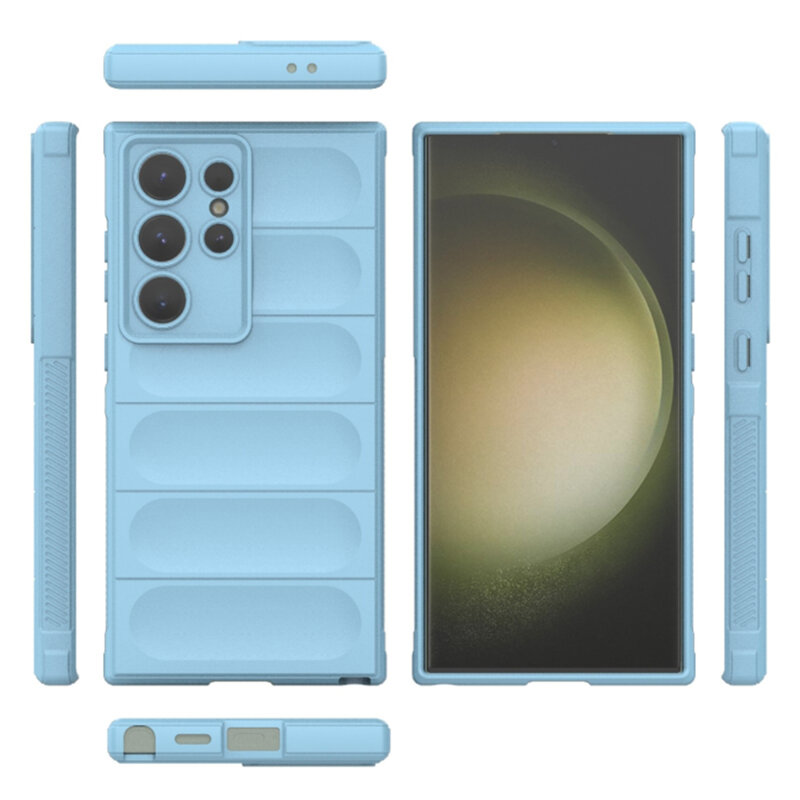 Husa Samsung Galaxy S23 Ultra Techsuit Magic Shield, bleu