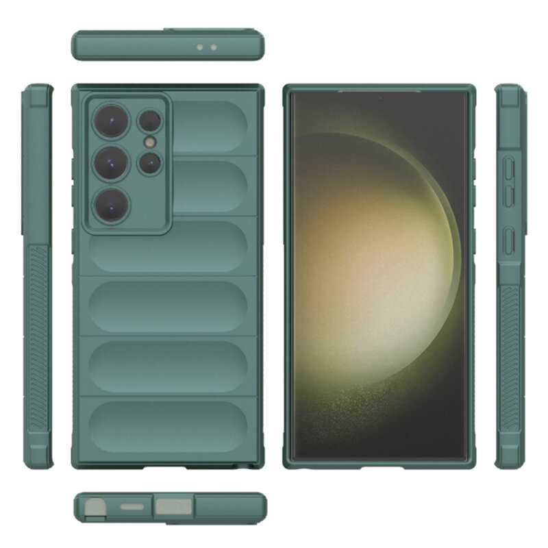 Husa Samsung Galaxy S23 Ultra Techsuit Magic Shield, verde