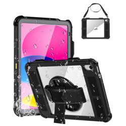 Husa 360 iPad 10 (2022) 10.9 ShellBox Waterproof IP68, negru