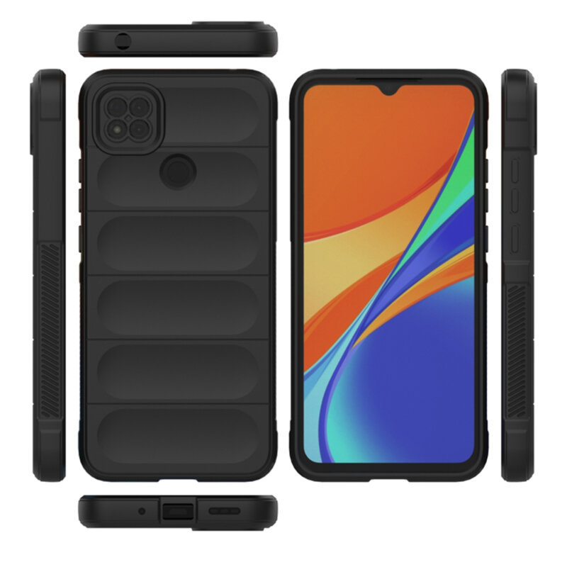 Husa Xiaomi Redmi 9C NFC Techsuit Magic Shield, negru