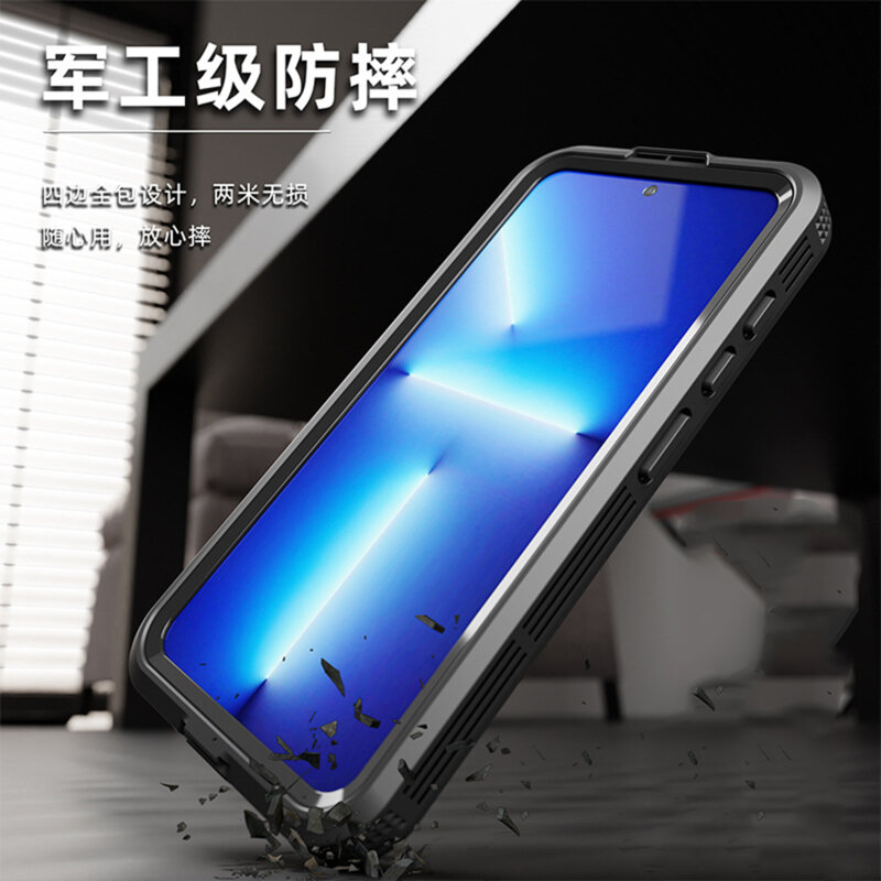 Husa impermeabila Samsung Galaxy S24 ShellBox Waterproof IP68, negru