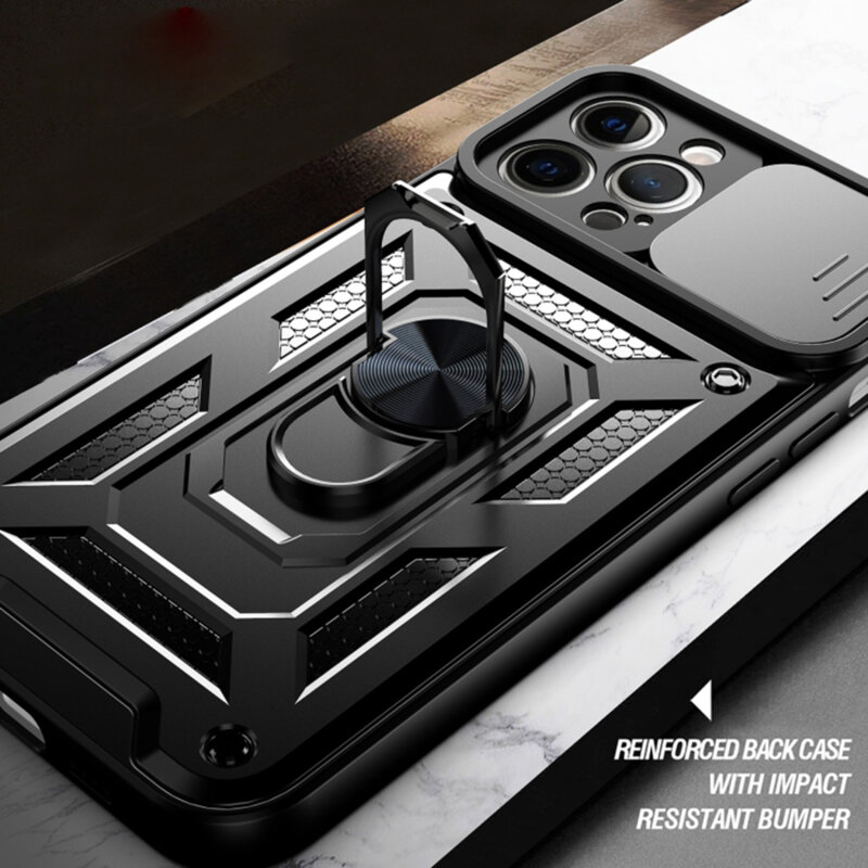 Husa iPhone 11 Pro Max protectie camera Techsuit CamShield Series, albastru