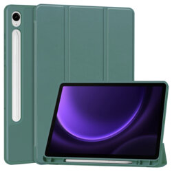 Husa Samsung Galaxy Tab S9 FE Techsuit Flex Trifold, verde inchis