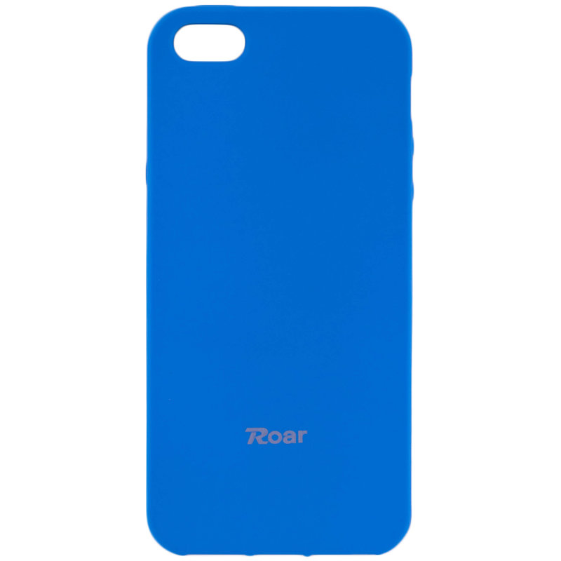 Husa Apple iPhone SE, 5, 5S Roar Colorful Jelly Case Albastru Mat