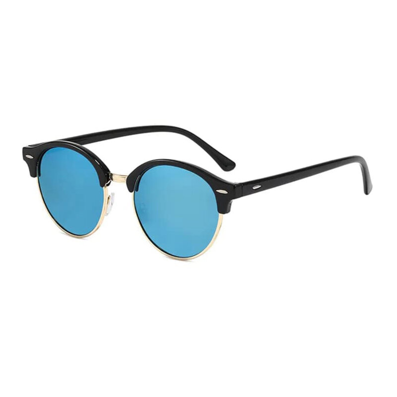 Ochelari de soare rotunzi barbati Techsuit, albastru, 66612