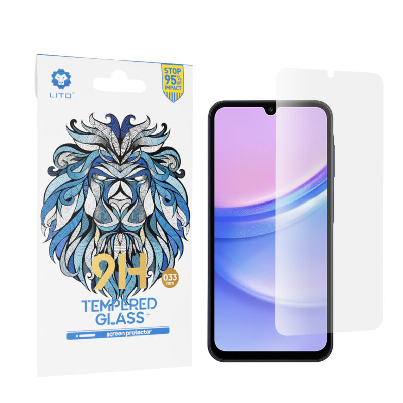 Folie sticla Samsung Galaxy M15 Lito 9H Tempered Glass, transparenta