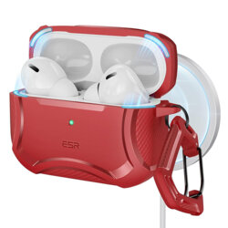 Husa Apple AirPods Pro ESR Cyber Armor Tough HaloLock, rosu
