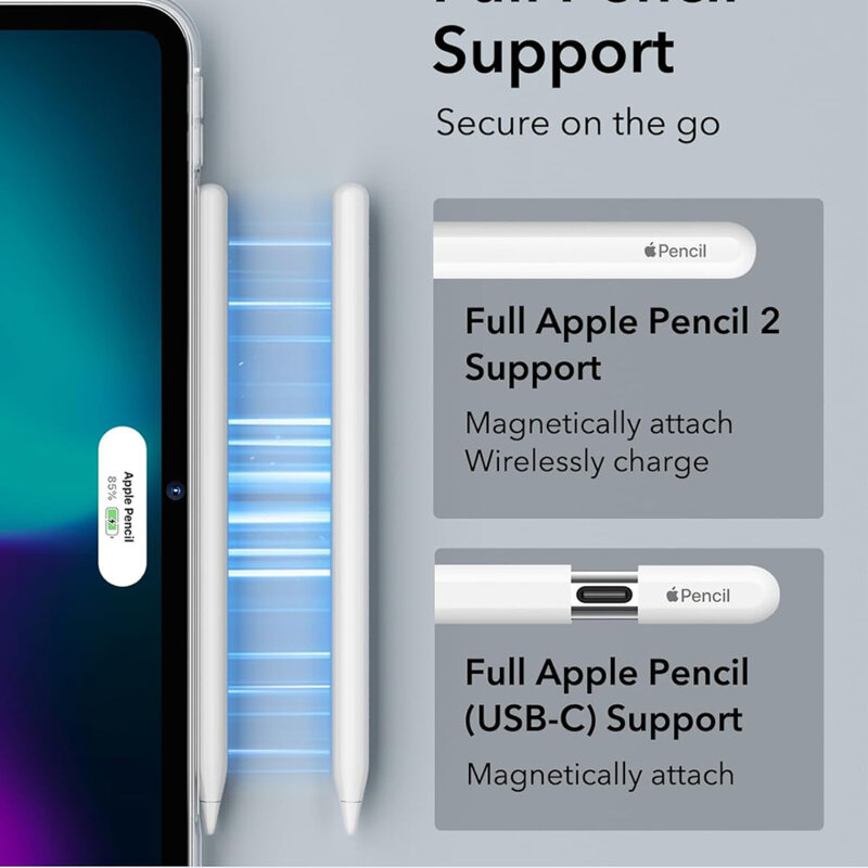 Husa iPad Air 13 (2024) ESR Classic Hybrid, transparenta