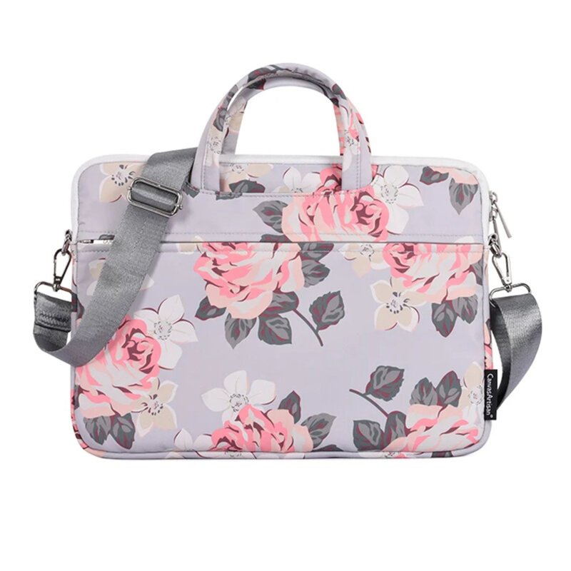 Geanta, servieta pentru laptop 13-14 inch CanvasArtisan, gri, H40-C22