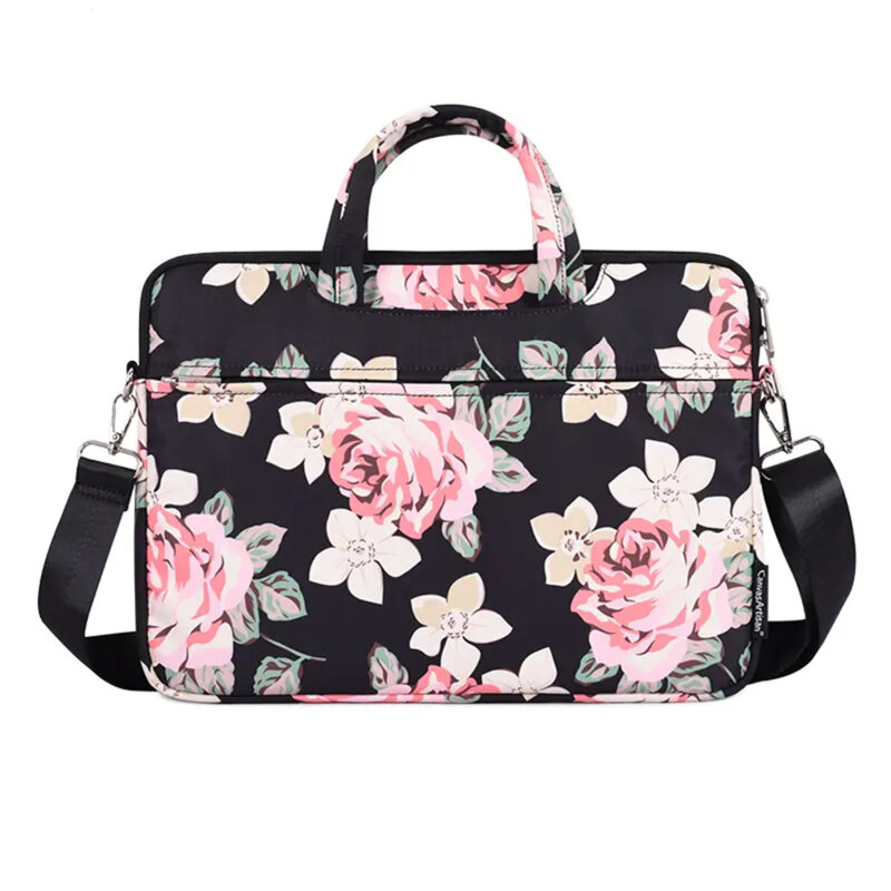 Geanta, servieta pentru laptop 13-14 inch CanvasArtisan, negru, H40-C22