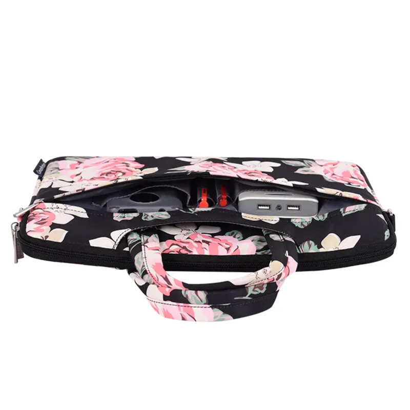 Geanta, servieta pentru laptop 13-14 inch CanvasArtisan, negru, H40-C22