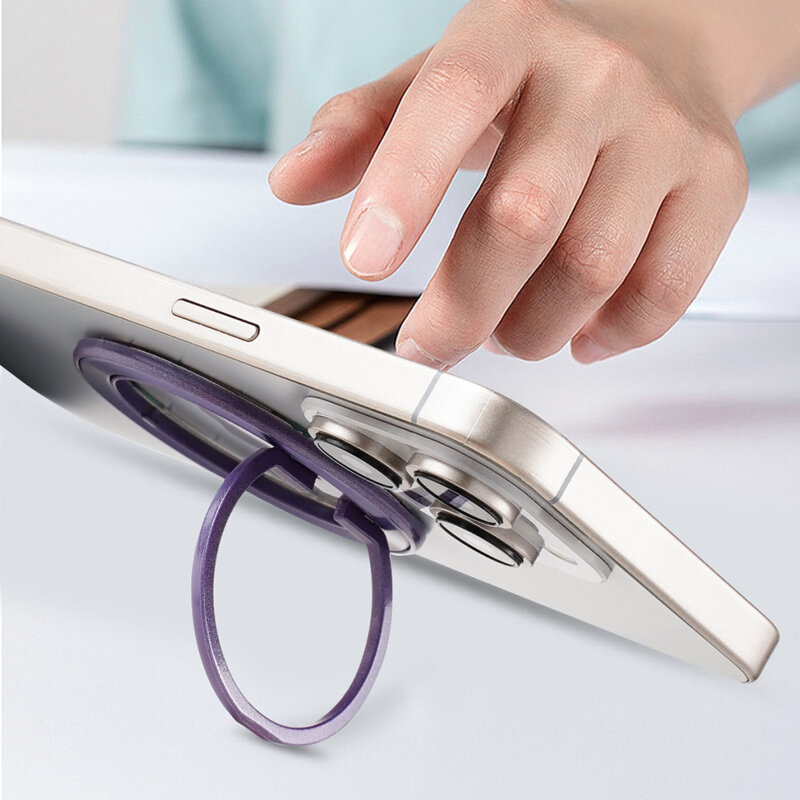 Suport inel pentru telefon iRing MagSafe Techsuit MPR2, rosu