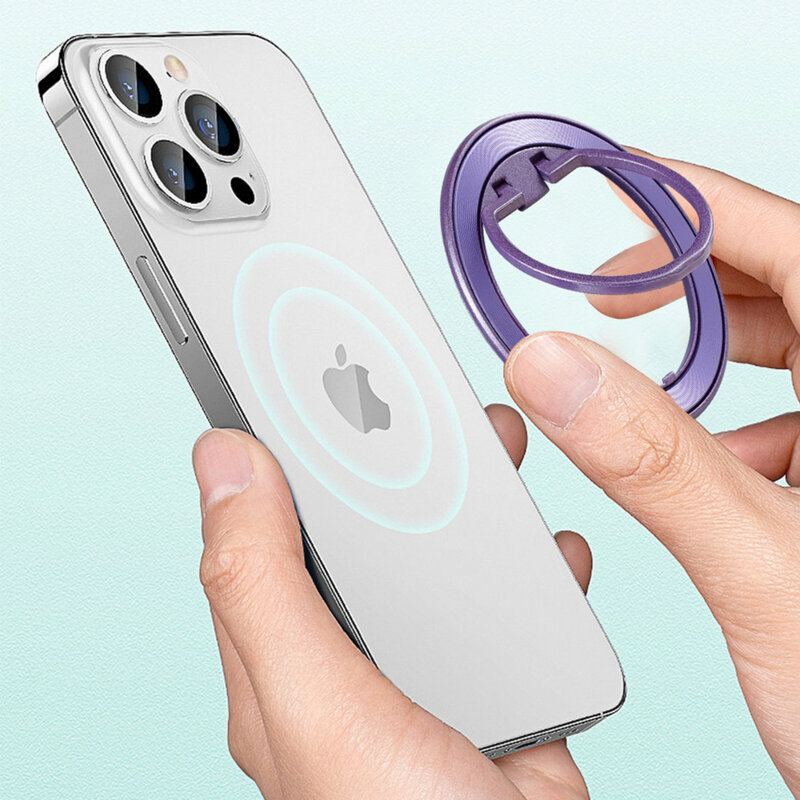 Suport inel pentru telefon iRing MagSafe Techsuit MPR2, rosu