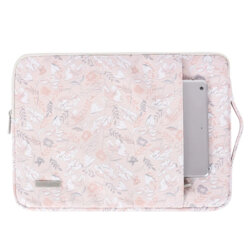 Husa pentru laptop 13-14 din piele CanvasArtisan, roz, G4-89