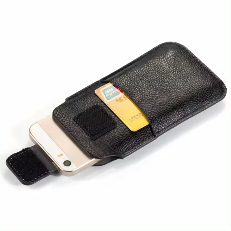 Husa, suport, toc, port telefon curea Techsuit, 6.5 inch, negru