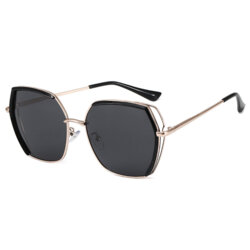 Ochelari soare hexagonali polarizati Techsuit, negru, 9768